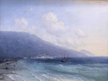 風景 Painting - イワン・アイヴァゾフスキー ヤルタ 1878 海景
